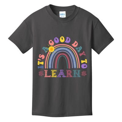 It's A Good Day To Learn Colorful Rainbow Back To School Kids T-Shirt