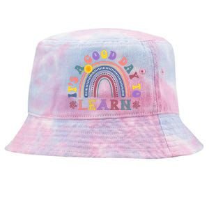 It's A Good Day To Learn Colorful Rainbow Back To School Tie-Dyed Bucket Hat