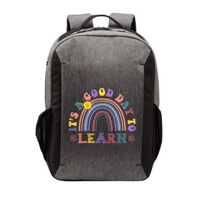 It's A Good Day To Learn Colorful Rainbow Back To School Vector Backpack
