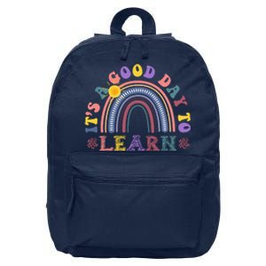 It's A Good Day To Learn Colorful Rainbow Back To School 16 in Basic Backpack