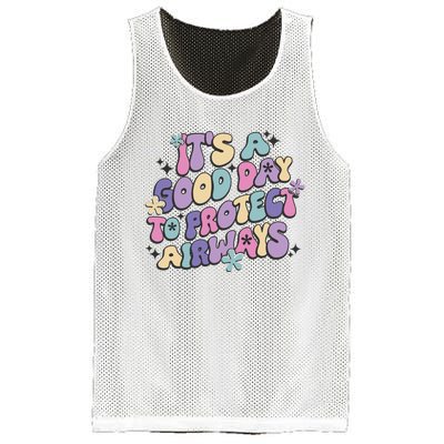 Its A Good Day To Protect Airways Mesh Reversible Basketball Jersey Tank