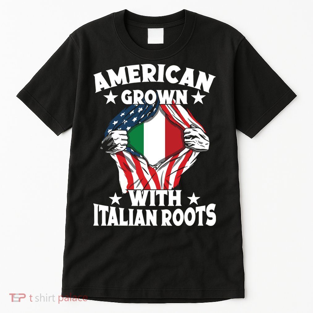 Italy American Grown With Italian Roots Proud Italian Tall T-Shirt