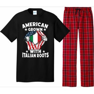 Italy American Grown With Italian Roots Proud Italian Pajama Set