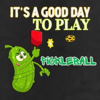 Its A Good Days To Play Pickleball Dink Player Pickleball Gift Garment-Dyed Fleece Hoodie