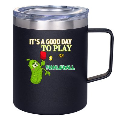 Its A Good Days To Play Pickleball Dink Player Pickleball Gift 12oz Stainless Steel Coffee Mug
