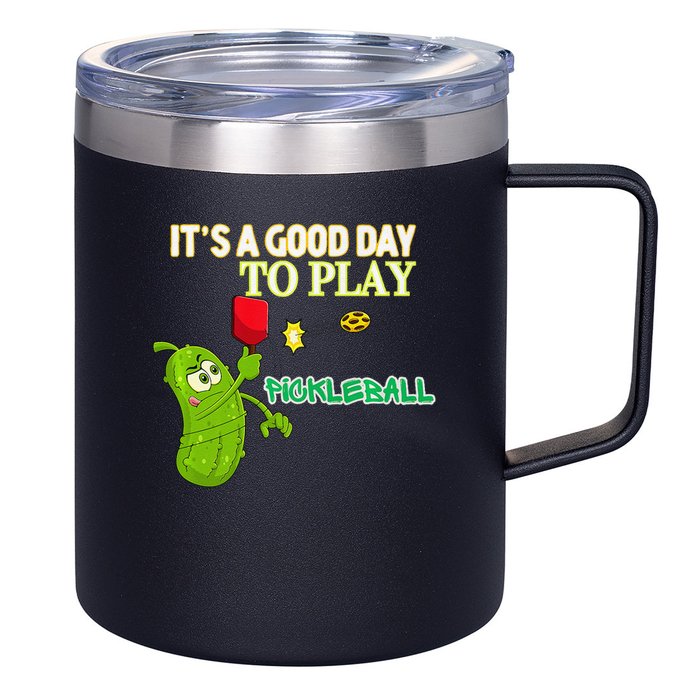 Its A Good Days To Play Pickleball Dink Player Pickleball Gift 12oz Stainless Steel Coffee Mug