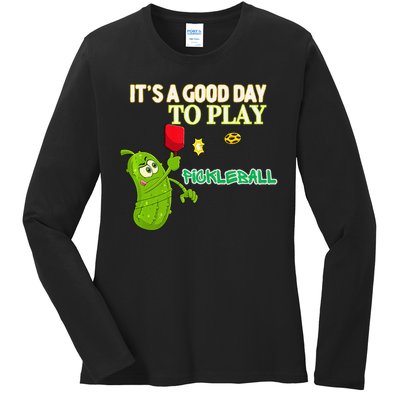 Its A Good Days To Play Pickleball Dink Player Pickleball Gift Ladies Long Sleeve Shirt