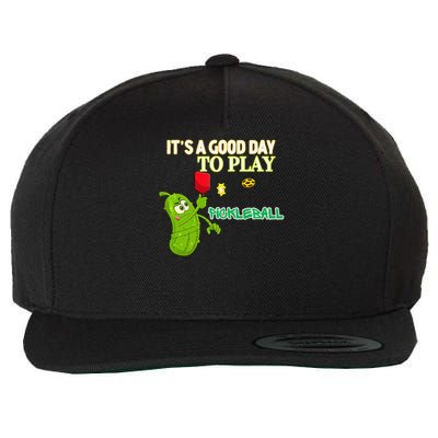 Its A Good Days To Play Pickleball Dink Player Pickleball Gift Wool Snapback Cap