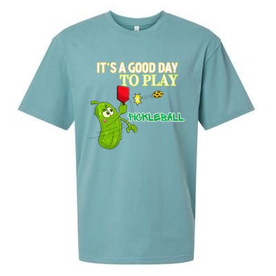 Its A Good Days To Play Pickleball Dink Player Pickleball Gift Sueded Cloud Jersey T-Shirt
