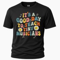 Its A Good Day To Teach Tiny Music Teacher Flower Cooling Performance Crew T-Shirt