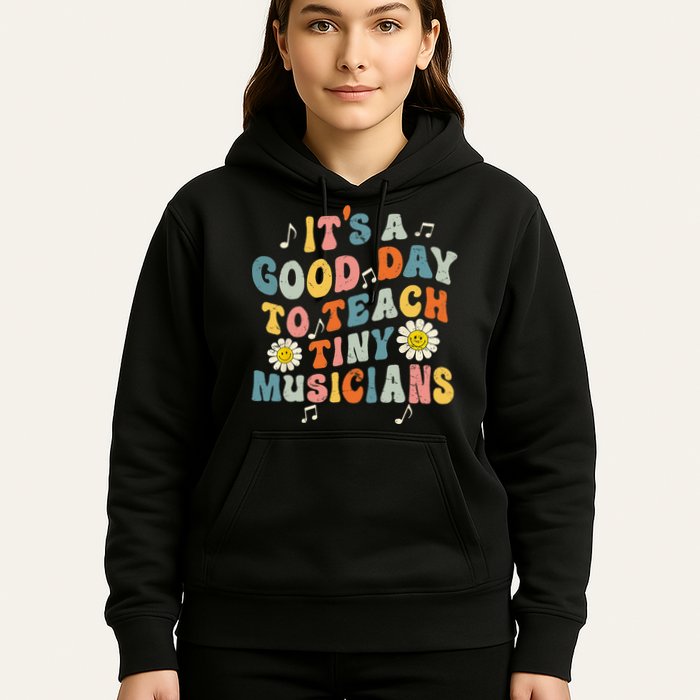 Its A Good Day To Teach Tiny Music Teacher Flower Hoodie