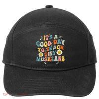 Its A Good Day To Teach Tiny Music Teacher Flower 7-Panel Snapback Hat