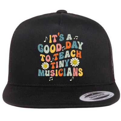 Its A Good Day To Teach Tiny Music Teacher Flower Flatbill Hat