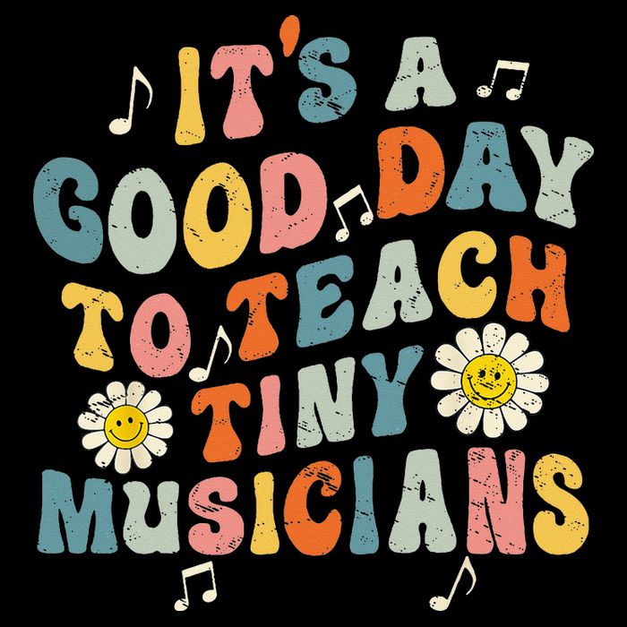 Its A Good Day To Teach Tiny Music Teacher Flower 16 in Basic Backpack
