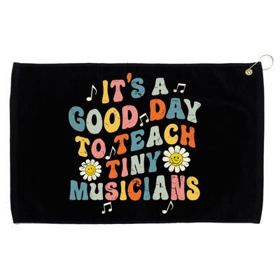 Its A Good Day To Teach Tiny Music Teacher Flower Grommeted Golf Towel