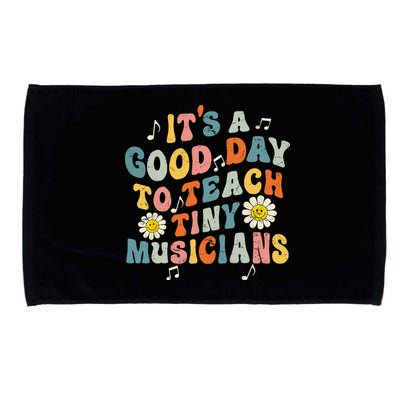 Its A Good Day To Teach Tiny Music Teacher Flower Microfiber Hand Towel
