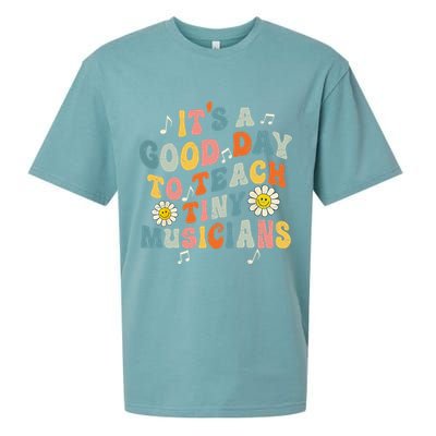 Its A Good Day To Teach Tiny Music Teacher Flower Sueded Cloud Jersey T-Shirt