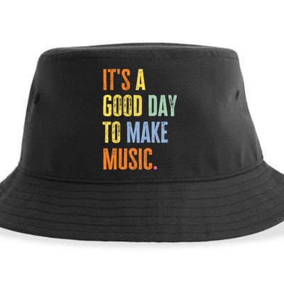 It's A Good Day To Make Music Funny Music Lover Teacher Sustainable Bucket Hat