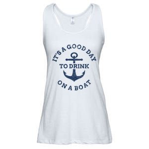 It's A Good Day To Drink On A Boat Lake Day Drinking Ladies Essential Flowy Tank