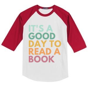 ItS A Good Day To Read A Book Gift Kids Colorblock Raglan Jersey