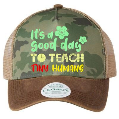 It's A Good Day To Teach Tiny Humans Cool Teacher Legacy Tie Dye Trucker Hat