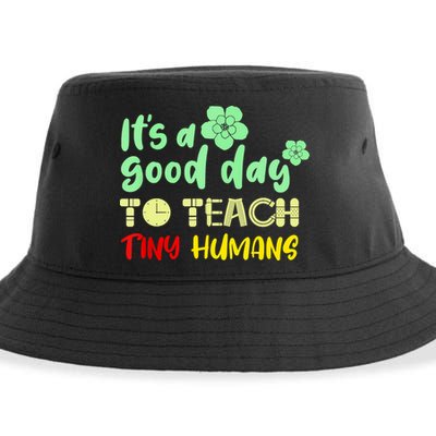 It's A Good Day To Teach Tiny Humans Cool Teacher Sustainable Bucket Hat