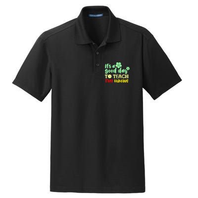 It's A Good Day To Teach Tiny Humans Cool Teacher Dry Zone Grid Polo