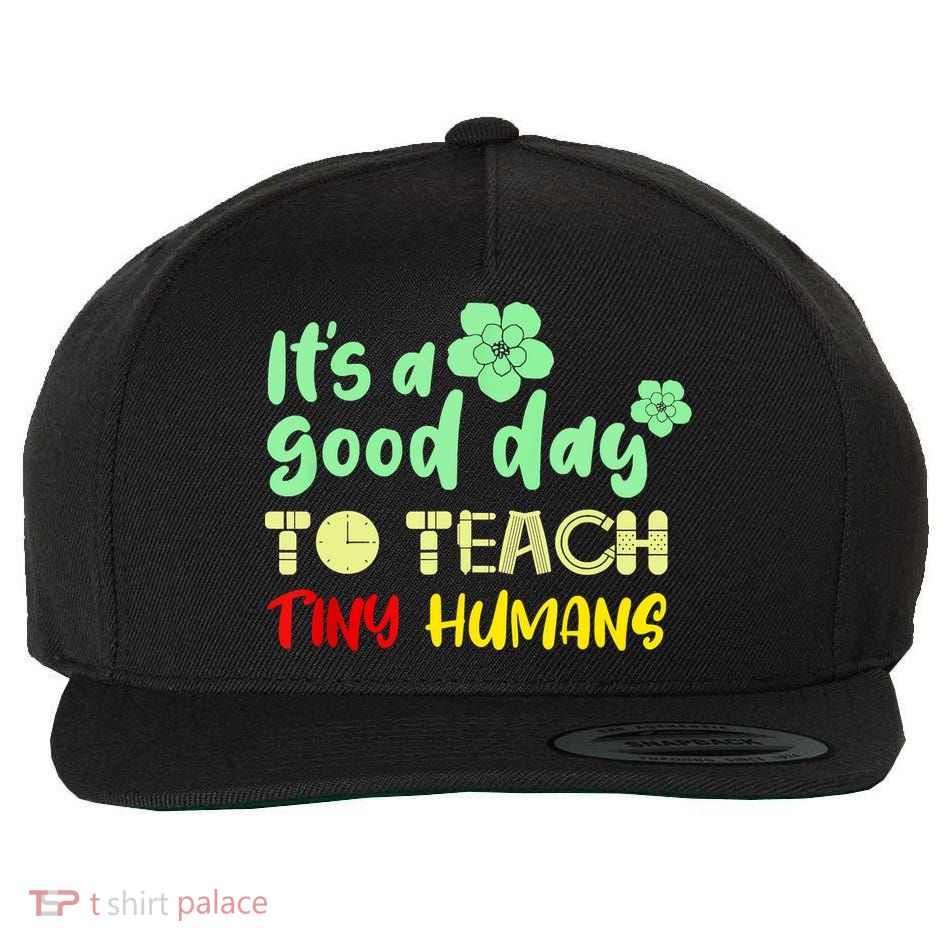 It's A Good Day To Teach Tiny Humans Cool Teacher Wool Snapback Cap