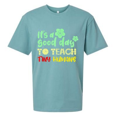 It's A Good Day To Teach Tiny Humans Cool Teacher Sueded Cloud Jersey T-Shirt