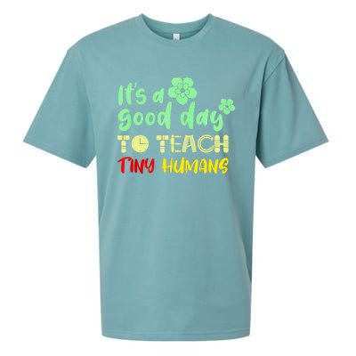 It's A Good Day To Teach Tiny Humans Cool Teacher Sueded Cloud Jersey T-Shirt