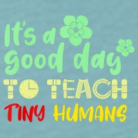It's A Good Day To Teach Tiny Humans Cool Teacher Sueded Cloud Jersey T-Shirt