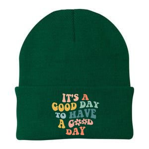 Its A Good Day To Have A Good Day Inspirational Quote Knit Cap Winter Beanie