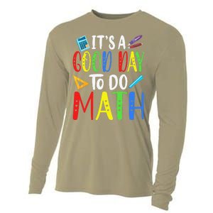 It's A Good Day To Do Math Teacher Lover Nerd Mathematics Funny Cooling Performance Long Sleeve Crew