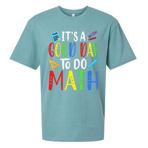 It's A Good Day To Do Math Teacher Lover Nerd Mathematics Funny Sueded Cloud Jersey T-Shirt