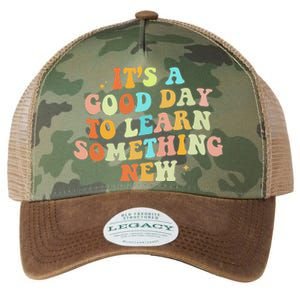 It's A Good Day To Learn Something New Retro Back To School Legacy Tie Dye Trucker Hat