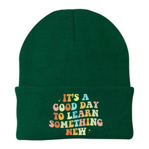 It's A Good Day To Learn Something New Retro Back To School Knit Cap Winter Beanie