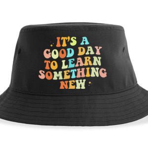 It's A Good Day To Learn Something New Retro Back To School Sustainable Bucket Hat