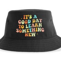 It's A Good Day To Learn Something New Retro Back To School Sustainable Bucket Hat