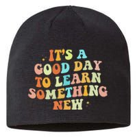 It's A Good Day To Learn Something New Retro Back To School Sustainable Beanie