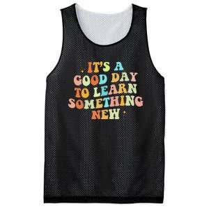 It's A Good Day To Learn Something New Retro Back To School Mesh Reversible Basketball Jersey Tank