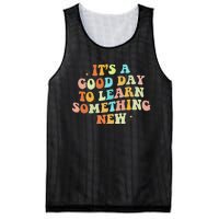 It's A Good Day To Learn Something New Retro Back To School Mesh Reversible Basketball Jersey Tank