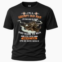 I'm A Grumpy Old Man I'm Too Old To Fight Too Slow To Run I'll Just Shoot You And Be Done With It Performance Shirt