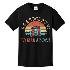 Its A Good Day To Read Book Funny Library Reading Lovers Kids T-Shirt