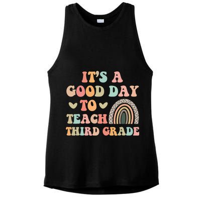 Its A Good Day To Teach Third Grade 3rd Grade Teacher Ladies PosiCharge Tri-Blend Wicking Tank
