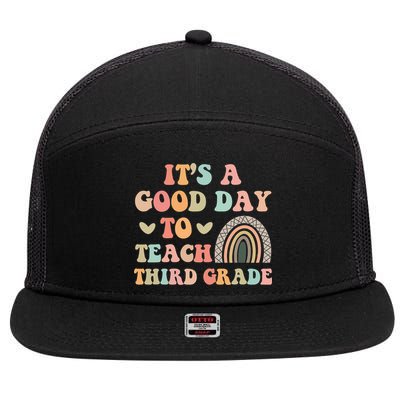 Its A Good Day To Teach Third Grade 3rd Grade Teacher 7 Panel Mesh Trucker Snapback Hat