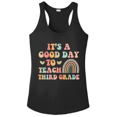 Its A Good Day To Teach Third Grade 3rd Grade Teacher Ladies PosiCharge Competitor Racerback Tank
