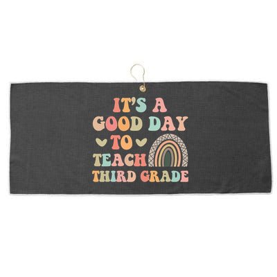Its A Good Day To Teach Third Grade 3rd Grade Teacher Large Microfiber Waffle Golf Towel