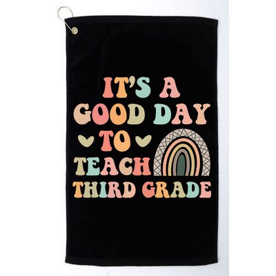 Its A Good Day To Teach Third Grade 3rd Grade Teacher Golf Towel