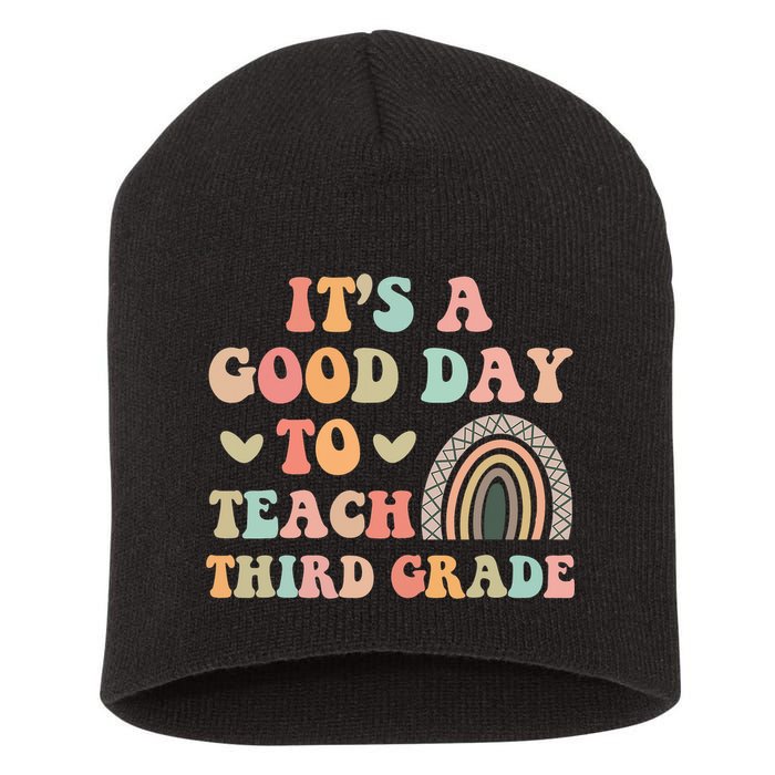 Its A Good Day To Teach Third Grade 3rd Grade Teacher Short Acrylic Beanie