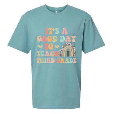 Its A Good Day To Teach Third Grade 3rd Grade Teacher Sueded Cloud Jersey T-Shirt